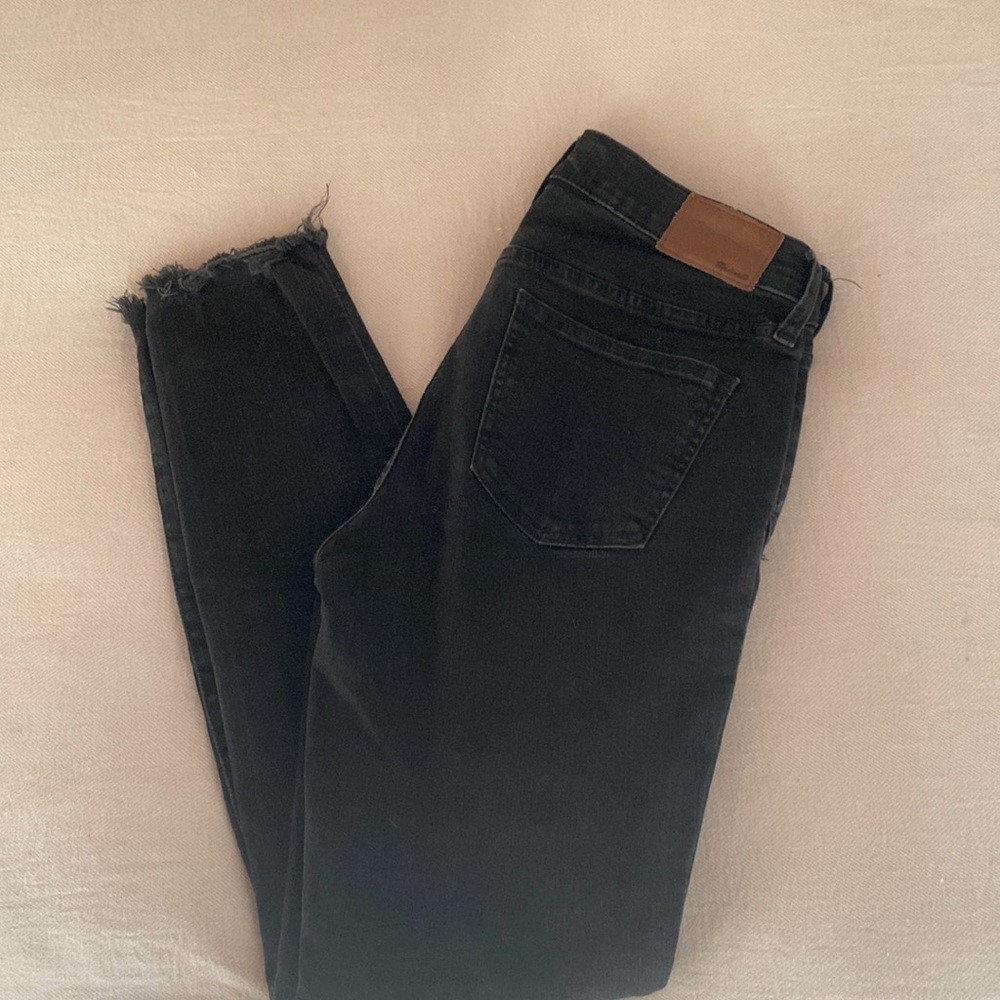 Madewell high rise skinny in black, 27